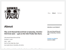 Tablet Screenshot of hawaiirecordfair.com